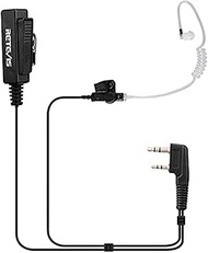 Retevis Walkie Talkie Earpiece with Mic Big PTT Headset for Baofeng UV-5R BF-888S UV-82 BF-F8HP UV5R