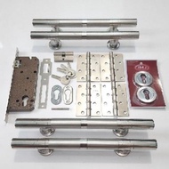 33CM DOOR HANDLE FLUTE V 33.01 JMJ 2PSG + BODY + HINGE + Ring (H8136@2,D42,D41@2,D452)