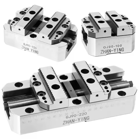 4 Axis 5 Axis Self-Centering Vise CNC Machining Center EROWA Precision Hardened Zero-Point Positioni