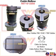 49710-3350 Hino Validus 700 / E13C Kabin Bellow Cabin Air Spring ; Air Bellow ; Cabin Air Bellow Bel