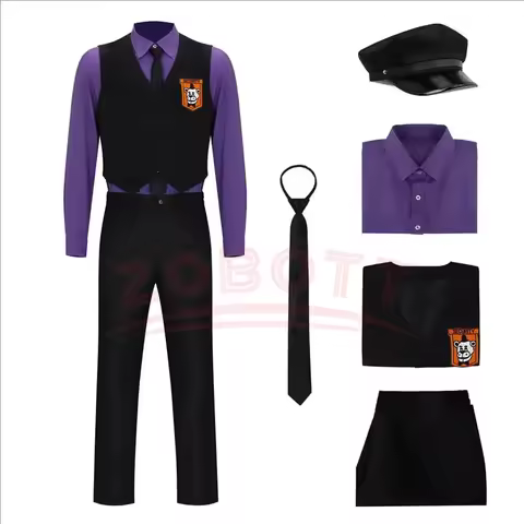 William Afton Cosplay Costume FNaF Purple Guy Costume Five Nights /at Freddy's Doujin Outfit Rolepla