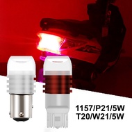 3LED Motorcycle Brake Tail Light Flash T20/W21-5W 1157/BAY15D/P21-5W Lampu Brake Motor Strobe