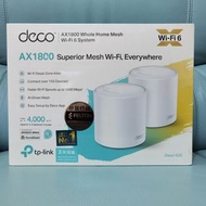 《不議價》TP-Link Deco X20 (2-pack) AX1800 Whole Home Mesh Dual-bank Wi-Fi 6 Router (TL-DECO-X20-2) 雙頻無線路由器 香港行貨