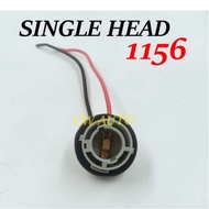 Car Headlight Socket Connector Lamp Bulb Wiring Harness 1156 SINGLE HEAD Head Lamp Bulb Ceramic/BULB