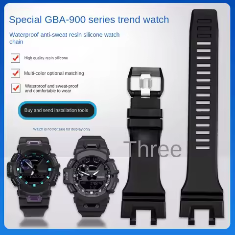 For CASIO GBA900 5641 GBA-900-1A GBA-900CB Resin silicone watch strap Men's Strap Sports Waterproof 