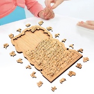 [Predolo3] Montessori Toy Practicing Preschool Educate Wooden Puzzle Toy