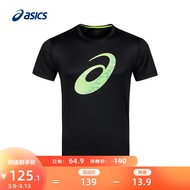 亚瑟士ASICS男士运动舒适T恤跑步短袖 2011C442-001 黑色 XL