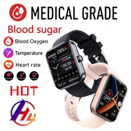 XIAOMI 2024 NEW Blood Glucose Smartwatch Electrocardiogram Temperature Blood Oxygen Sleep Monitoring ECG+PPG Sports Smar