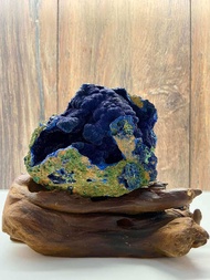 High quality Azurite with a bit Malachite หินของนักธุรกิจ