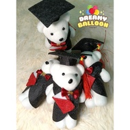 Mini Graduation Bear untuk Bouquet / Teddy Bear Konvo Bouquet