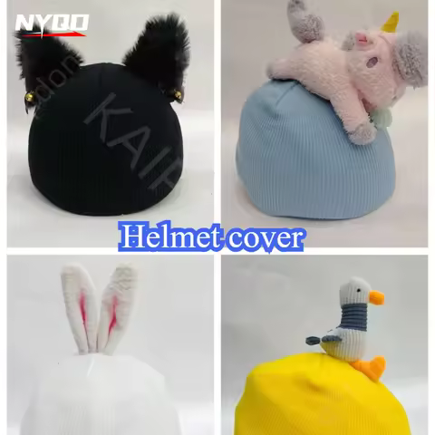 Ski Helmet Cover Personalized Snow Helmet Cover Cartoon Single Board Double Board Knitted Cute Parag