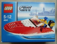 LEGO City 4641 Speedboat (全新 絕版 未開 MISB 與 4644 60005 31051 7346 5770 60328 60085 共融)