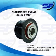 TOYOTA ALPHARD VELLFIRE 3.5 GGH20 ESTIMA 3.5 GSR50 ALTERNATOR PULLEY (27415-0W131)