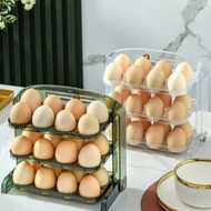 3 Tier Egg Rack 24 holes Acrylic Egg Holder Organizer