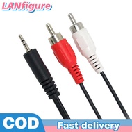 LANfigure 1.2m 3.9 Feet 3.5mm Plug Jack to 2RCA Male Audio Cable Splitter Phone to Speaker MY