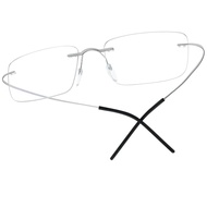 FONEX Titanium Glasses Frame,Rimless Frameless Optical Eyewear Eyeglasses for Men and Women F85634
