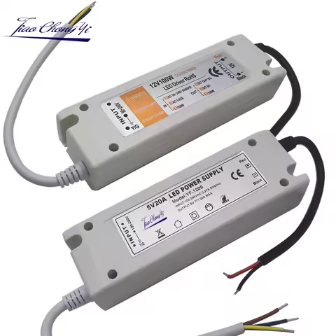 5V Power Supply 12V LED Driver 5 Volt Power Adapter 12 Volt 60W 72W 100W AC 110V 220V to DC 5V 12V 8