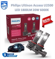 Philips หลอดไฟหน้ารถยนต์ LED Ultinon Access U2500 1800LM 6000K HB3/HB4 รับประกัน 1 ปี