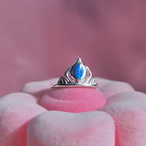 Elsa Crown Ring For Women Girls Wedding Party Geek Jewelry Accessories Gold Plated Elsa Princess Que
