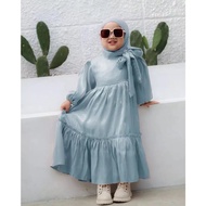 Arsyila Kids + Hijab Gamis Anak Perempuan Usia 7 - 8 Tahun Dress