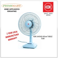 KDK Table Fan A40AS 40CM * 1 YEAR LOCAL WARRANTY * FAST DELIVERY *