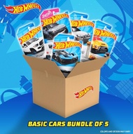 HOT WHEELS 5+1 bundle BASIC DIECAST COLLECTIBLE CARS. BUNDLE PACKS ARE IN RANDOM COLORS AND DESIGNS.