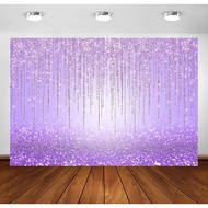 Purple Glitter Backdrop for Girl Birthday Party Purple Shiny Glittering Bokeh Parties Events Decorat