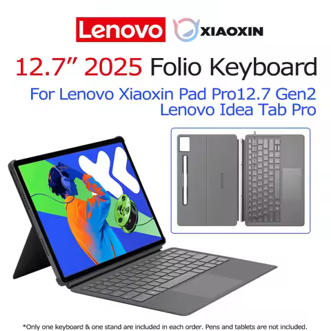 Lenovo 12.7’’ Folio Keyboard and Stand 2025 For Xiaoxin Pad Pro 12.7 Gen2 12.7-inch Lenovo Idea Tab 