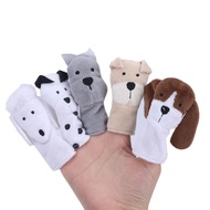 MAURICE Mini Animal Hand Puppet, Safety Montessori Hand Finger Puppet, Soothing Doll Plush Toy Educational Toy Colorful Puppy Doll Finger Puppet Toy Set Storytelling