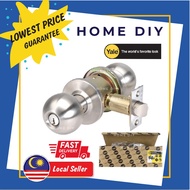 *READY STOCK* Yale CA4147 Entrance Cylindrical Door Knob Set Satin Stainless Steel *HEAVY DUTY*