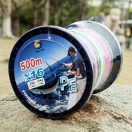 PE X16 0.6mm 74kg Fishing Line Boat 10 163lb Fishing Line 500m Fishing Line in the Sea