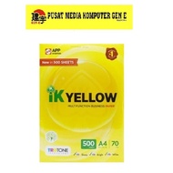IK YELLOW A4 PAPER 70GSM 500Sheet/IK YELLOW KERTAS A4 550Keping