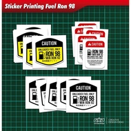 Fuel Ron 98 Printing Sticker Ron 98 Sticker/