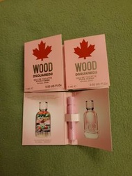 DSQUARED2 Wood Eau De Toilette / Dsquared2 Green Wood Eau De Toilette / Dsquared2 Red Wood Eau De Toilette 香水 1ml x 2支