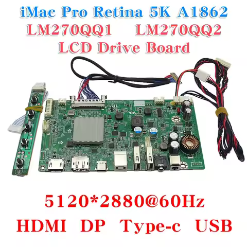 27 '' iMac A1419 A2115 5K LCD Controller With DP Type-c Driver Board DIY Monitor kit For LM270QQ1 LM