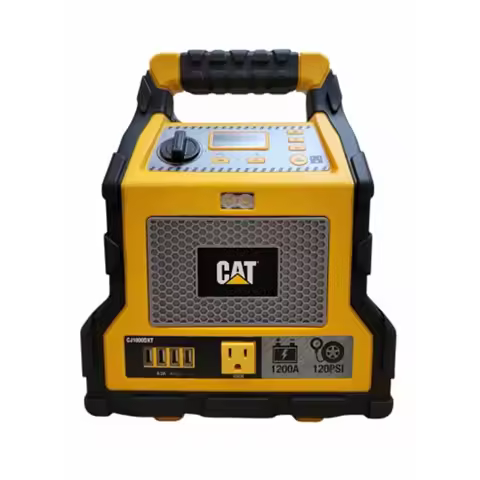 CJ1000DXT 1200 Peak Amp Jump Starter and Powerstation with 200 Watt Inverter Black Portable Emergenc