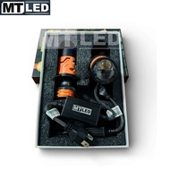 MT LED หลอดไฟหน้า ขั้ว H4 Bi-led Laser Projector 6000K แสงขาว รุ่น F90 คัทออฟคม สว่างสุด 1คู่  *F90-