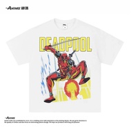 Spider-Man American VTG ed Vintage Tee Niche Loose  Short Sleeve