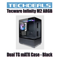 Tecware Infinity M2 ARGB Dual TG mATX Case - Black