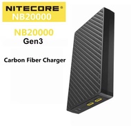 Nitecore แบตสำรองมือถือแบบพกพา Gen3 NB20000 NB10000 20000/10000mAh คาร์บอนไฟเบอร์ PD/QC3.0 18W ชาร์จ