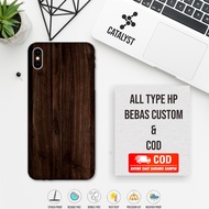 Garskin Skin iphone X Fullbody wood series Buy 1 Get 2 - Customizable - Motif Q6Q