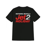 Men's And Women's Funny T-Shirt "Nothing Beats A Jet2 HOLIDAY Meme" Casual Streetwear Oversized Vint