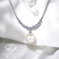 ［Real Moissanite］Can Pass Diamond Test 18K Gold Natural Pearl Smile Necklace Pendant MN021 Moissanit