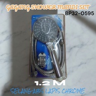 Large 1.2 METER CHROME Coated SHOWER SET BP32-0595 Q1301