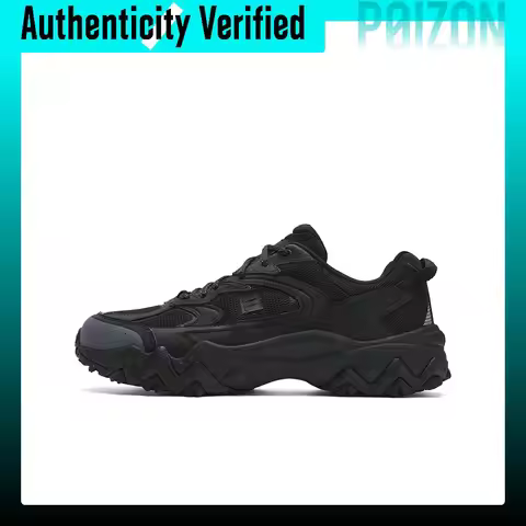 FILA OAKMONT 2S Ouke Starry 2S Abrasion Resistant Breathable Low top Casual Shoes Men's Black F12M52