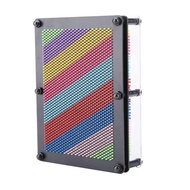 zoomfashion Zerodis 3D Pin Art Board  Hand Imprint Toy Colorful Plastic 3-Dimensional Sculpture for 