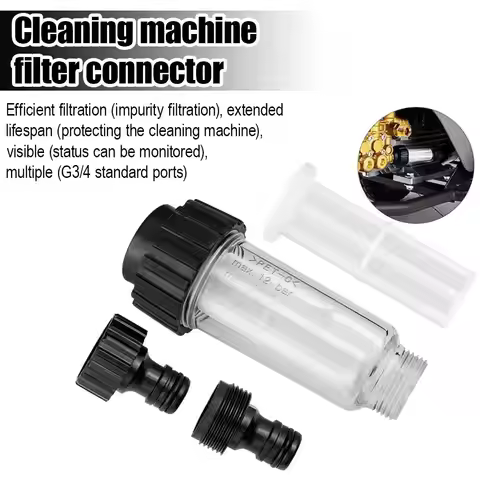 for Karcher K2 - K7 Series Pressure Washers Filter with Connector High-Pressure Washer Transparent T