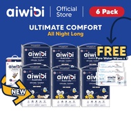 Aiwibi Baby Ultimate Comfort Diapers Tape & Pants (6Pack) FREE Aiwibi Baby 99.91% Pure Water Wipes (