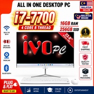 🔥IVOpc🔥Best Value All in One PC i7-7700 16gb ram  22" 24" Desktop PC all in one 一体机电脑 台式一体机