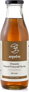 Aayuvardhanam - Organic Fennel Syrup (650gm) | Variali Syrup | Nutrient-Rich and Healthful | Digesti